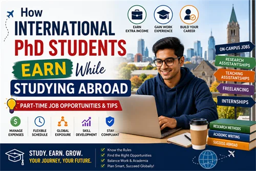 How International PhD Students Earn While Studying Abroad: Part-Time Job Opportunities & Tips